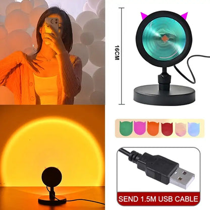 Sunset Projection LED Lamp